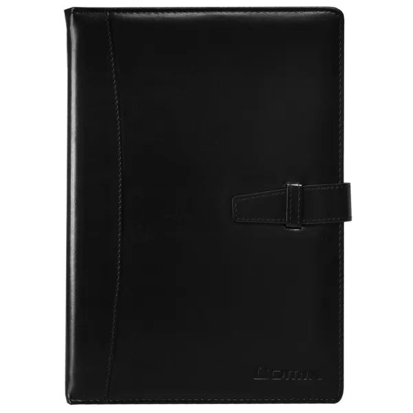 Блокнот деловой B5, искусственная кожа, 114 л, линия, черный Comix (C5807-black) - Фото 3