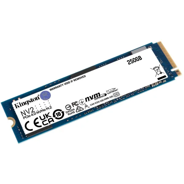 Накопичувач SSD NV2 250GB, M.2, PCIe 4.0 Kingston (SNV2S/250G) - Фото 1