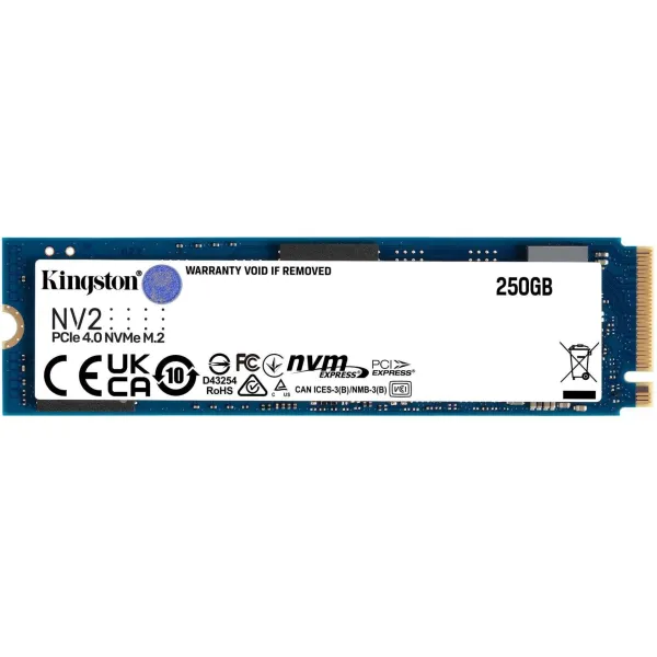 Накопичувач SSD NV2 250GB, M.2, PCIe 4.0 Kingston (SNV2S/250G)