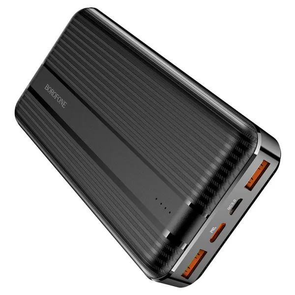 Аккумулятор внешний Power Bank 20000 mAh PD+Quick Charge 3.0 (3A), черный Borofone (BJ9A) - Фото 17