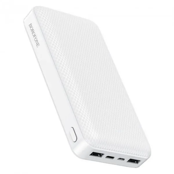 Акумулятор зовнішній Power Bank 20000 mAh, білий Borofone (BJ3A) - Фото 5
