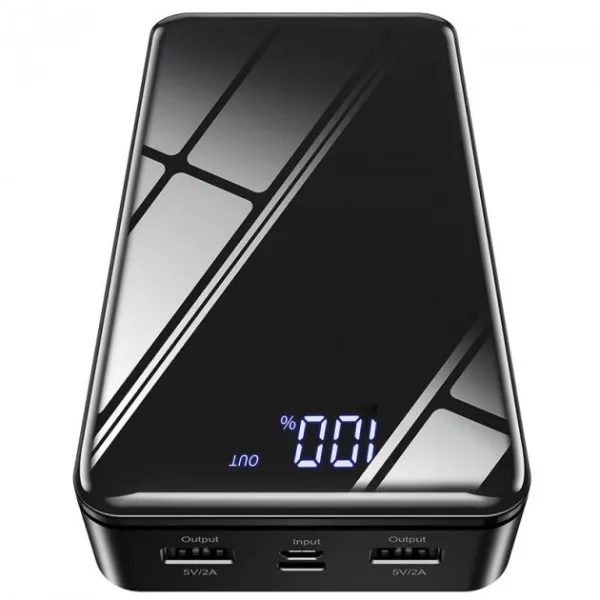 Акумулятор зовнішній Power Bank 30000 mAh, чорний Borofone (BJ8) - Фото 4