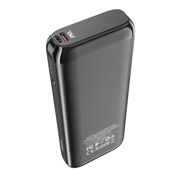 Аккумулятор внешний Power Bank 20000 mAh PD+Quick Charge 3.0 (3.0A), черный Borofone (BJ1A) - Фото 10