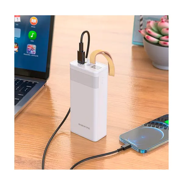 Аккумулятор внешний Power Bank 30000 mAh, белый Borofone (BJ18A) - Фото 1