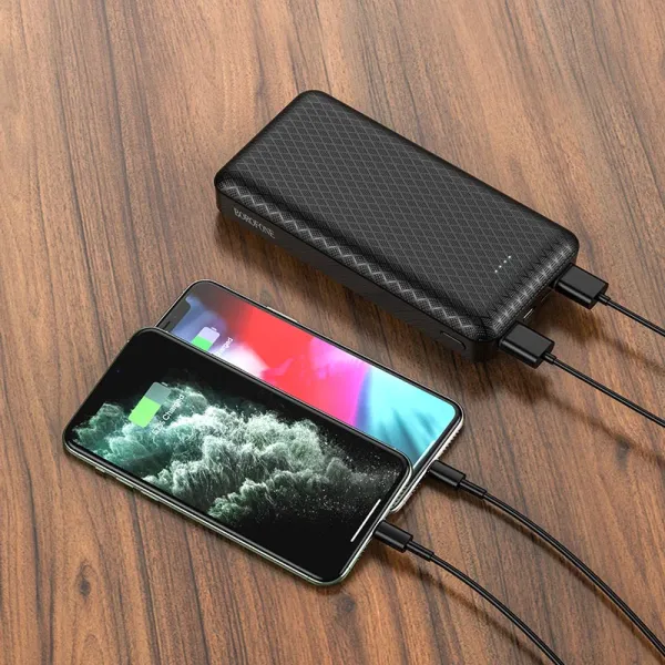 Аккумулятор внешний Power Bank 20000 mAh, черный Borofone (BJ3A) - Фото 2