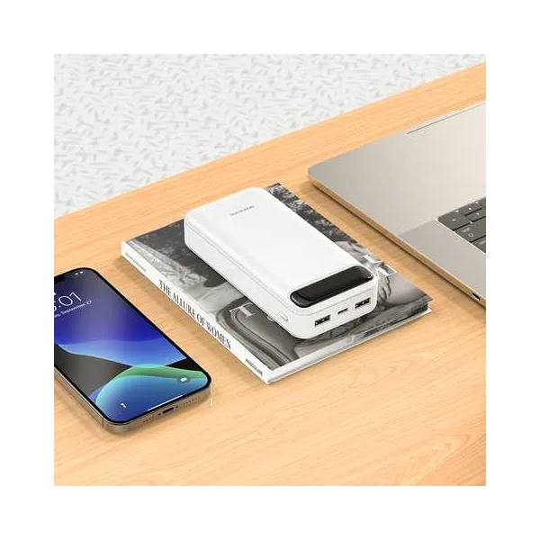 Аккумулятор внешний Power Bank 20000 mAh, белый Borofone (BJ14A) - Фото 2