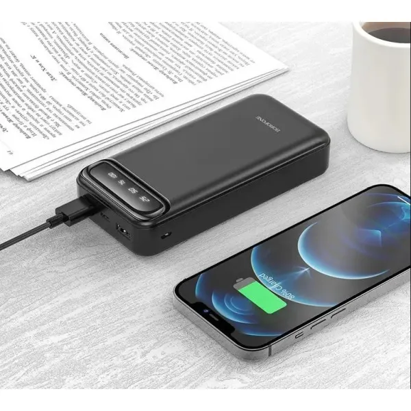 Аккумулятор внешний Power Bank 20000 mAh, черный Borofone (BJ14A) - Фото 1