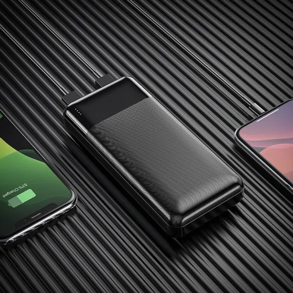Аккумулятор внешний Power Bank 20000 mAh, черный Hoco (J72A) - Фото 2