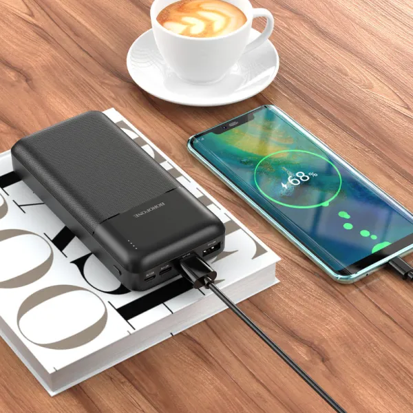 Аккумулятор внешний Power Bank 20000 mAh, черный Borofone (BJ16A) - Фото 1