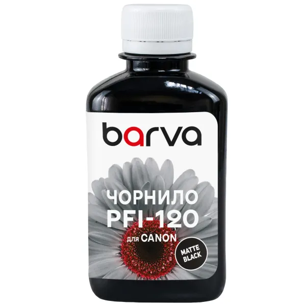 Чернила для Canon PFI-120/PFI-710 MBK специальные 180 мл, пигментные, матово-черные Barva (C120-893) - Фото 23