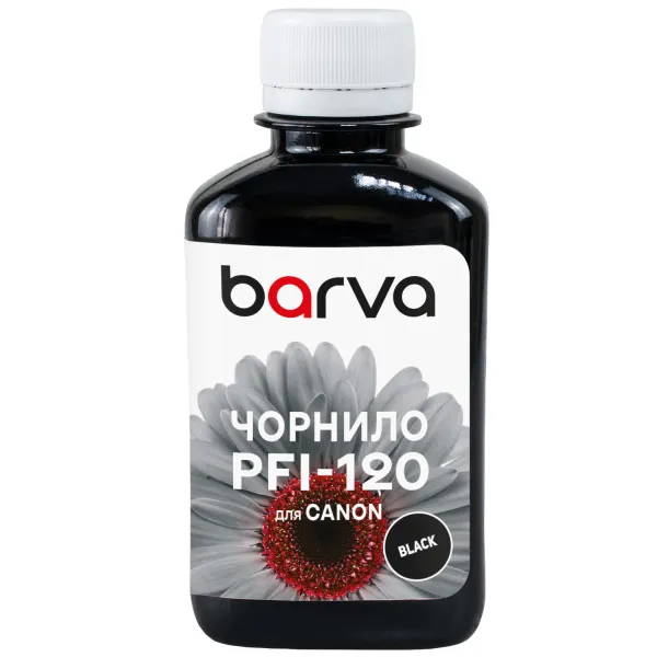 Чорнило для Canon PFI-120/PFI-710 BK спеціальне 180 мл, пігментне, чорне Barva (C120-894) - Фото 4