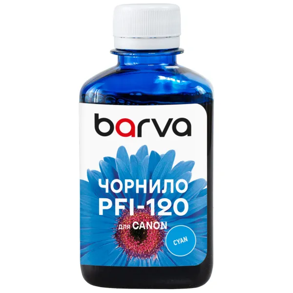 Чернила для Canon PFI-120/PFI-710 C специальные 180 мл, пигментные, голубые Barva (C120-895) - Фото 24