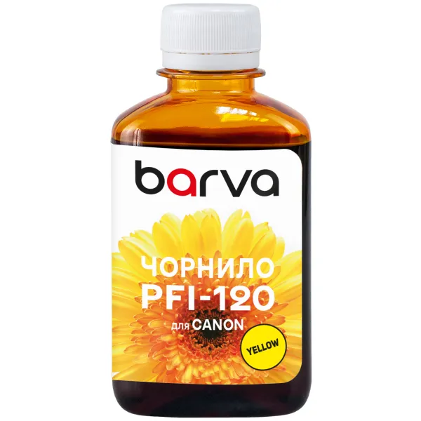 Чернила для Canon PFI-120/PFI-710 Y специальные 180 мл, пигментные, желтые Barva (C120-897) - Фото 26