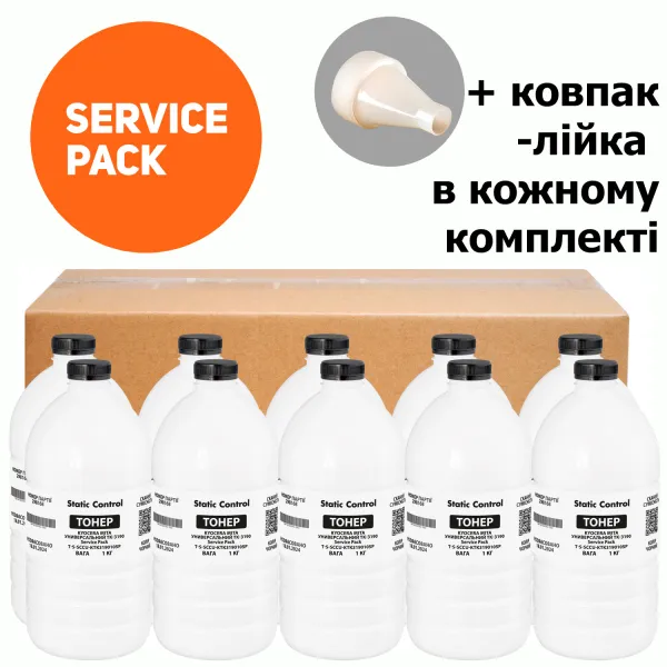 Тонер Kyocera Mita універсальний TK-3190 Service Pack, флакон 10x1 кг SCC (TSM-KYTK3190-10SP) - Фото 33