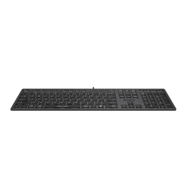 Клавиатура USB Fstyler FX60, серая A4Tech (FX60 USB (Grey) White backlit) - Фото 1
