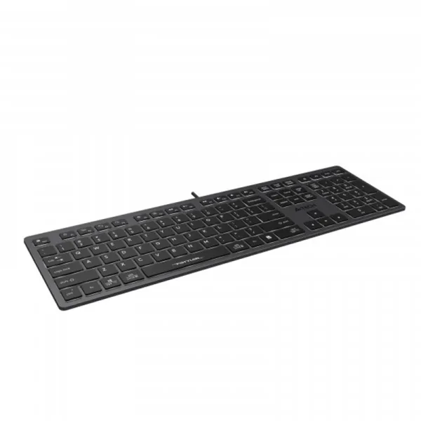 Клавиатура USB Fstyler FX60, серая A4Tech (FX60 USB (Grey) White backlit) - Фото 3