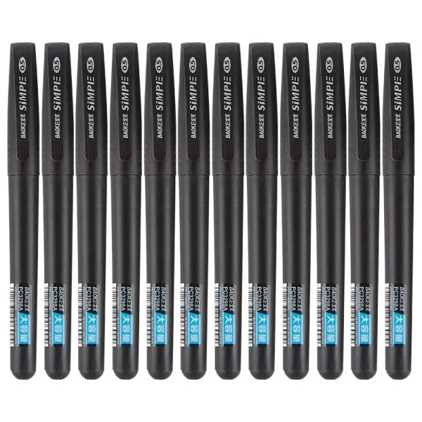Ручка гелева 0.5 мм, чорна Simple Baoke (PC3298A-black) - Фото 4