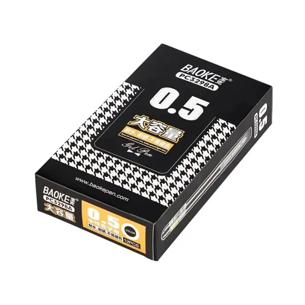 Ручка гелева 0.5 мм, чорна Simple Baoke (PC3298A-black) - Фото 1