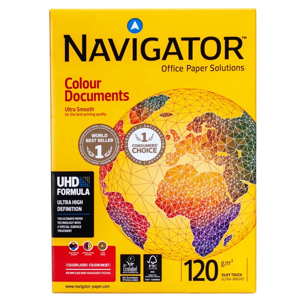 Папір офісний А4, 120 г/м2, 250 арк, клас А Navigator (146612) - Фото 3