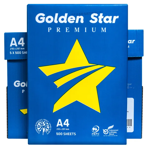 Папір офісний А4, 75 г/м2, 500 арк, клас С Golden Star IK (907502) - Фото 5