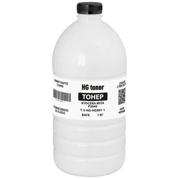 Тонер Kyocera Mita P3045 флакон, 1 кг HG toner (TSM-HG991-1) - Фото 9