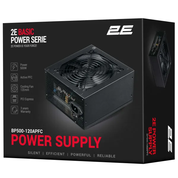 Блок живлення Basic Power 500W 2E (2E-BP500-120APFC) - Фото 4