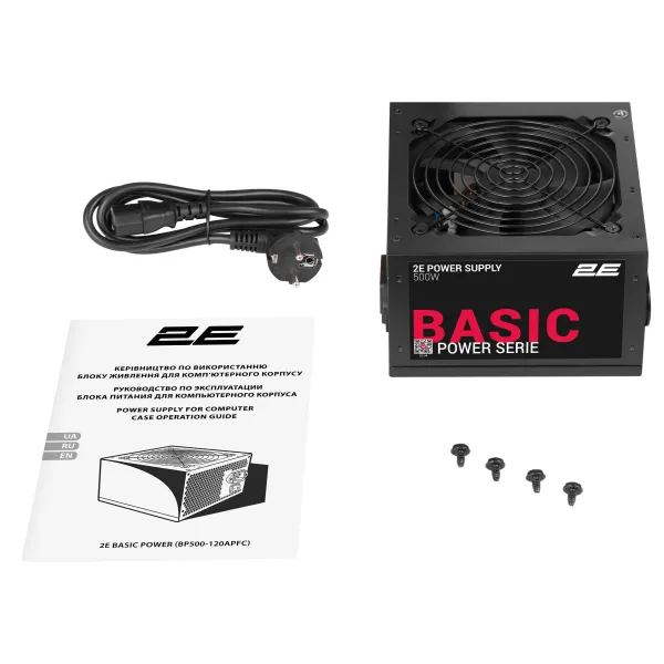 Блок живлення Basic Power 500W 2E (2E-BP500-120APFC) - Фото 9