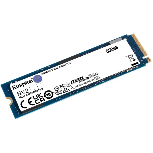 Накопитель SSD NV2 500GB, M.2, PCIe 4.0 Kingston (SNV2S/500G) - Фото 2