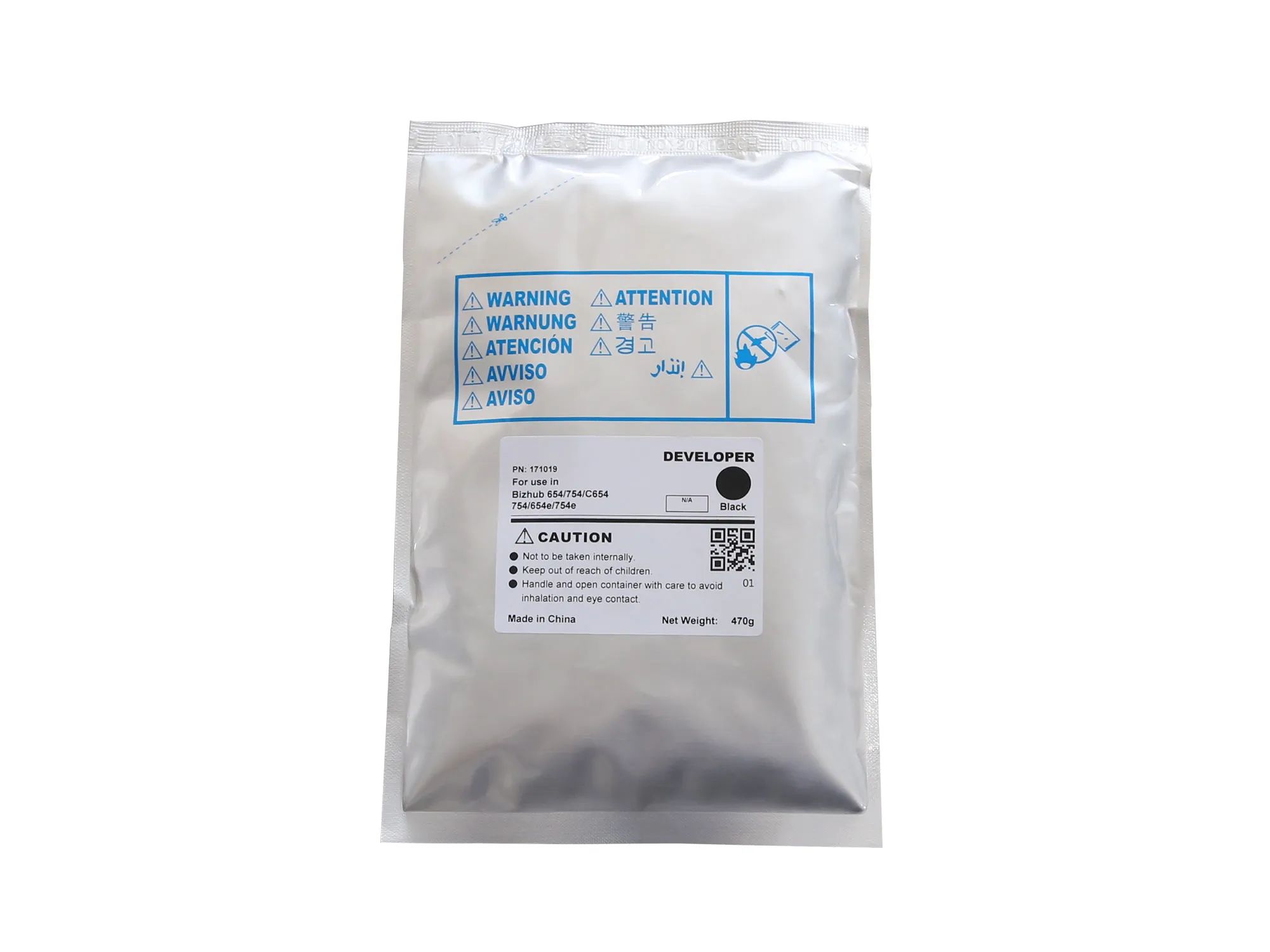 Девелопер Konica Minolta Bizhub 654/754 1200K, чорний CET (CET171019) Девелопер Konica Minolta Bizhub 654/754 1200K, чорний CET (CET171019)