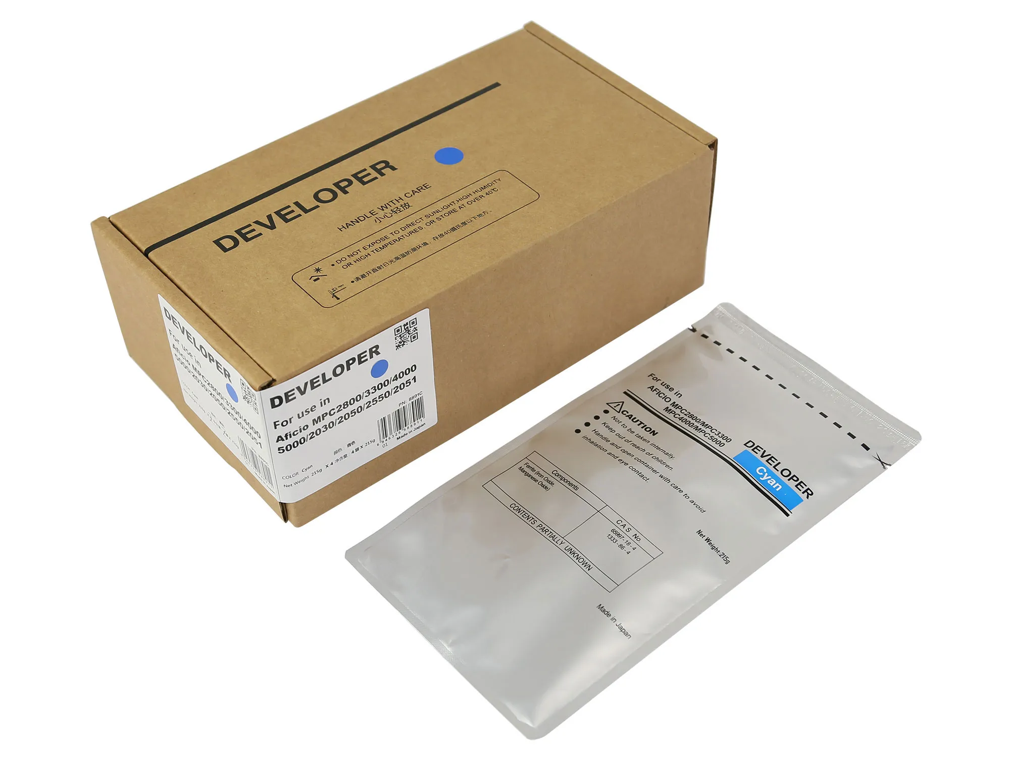 Девелопер Ricoh Aficio MPC2030/2050 D023-9660 240K, блакитний CET (CET8891C) Девелопер Ricoh Aficio MPC2030/2050 D023-9660 240K, блакитний CET (CET8891C)