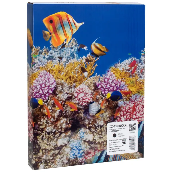 Картридж совместимый Epson T9661 XXL (C13T966140) 40K стр, черный Barva (IC-T9661XXL) - Фото 2