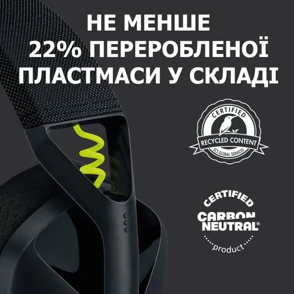 Гарнітура бездротова ігрова G435 Lightspeed, чорна Logitech (981-001050) - Фото 12
