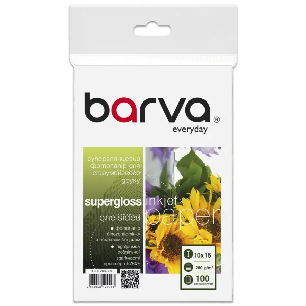 Фотобумага суперглянец 260 г/м2, 10x15 см, 100 л Everyday Barva (IP-RE260-389) - Фото 9