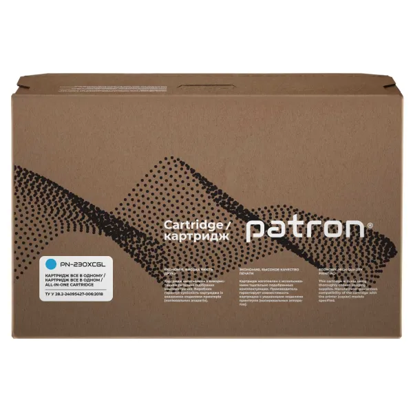 Картридж сумісний HP 230X (W2301X), Green Label, блакитний Patron (PN-230XCGL) - Фото 1