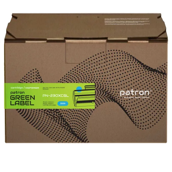 Картридж сумісний HP 230X (W2301X), Green Label, блакитний Patron (PN-230XCGL) - Фото 4