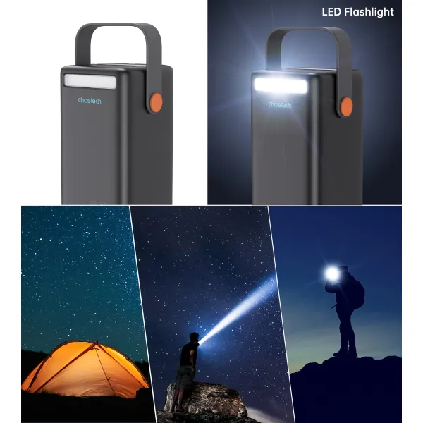 Аккумулятор внешний Power Bank 50000mAh PD + QC 65W Choetech (B664) - Фото 3
