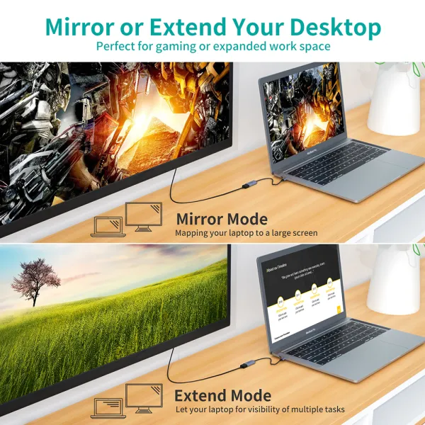 Адаптер Type-C к Display Port коаксиальный кабель, серый Choetech (HUB-H11-GY-V2) - Фото 1