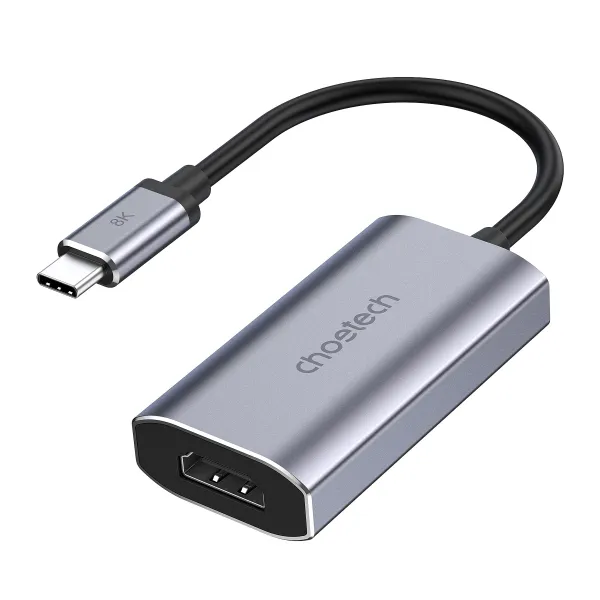 Адаптер Type-C к HDMI 8K/60Hz серый Choetech (HUB-H16-GY) - Фото 8