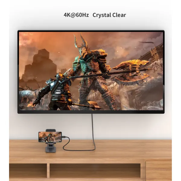 Кабель Type-C - HDMI, 1,8 м черный Choetech (CH0019-BK-V3) - Фото 2