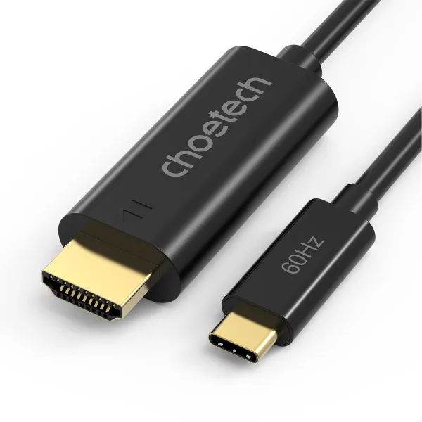 Кабель Type-C - HDMI, 1,8 м черный Choetech (CH0019-BK-V3) - Фото 2
