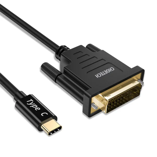 Кабель Type-C - DVI, 1,8 м черный Choetech (XCD-0018-BK) - Фото 3