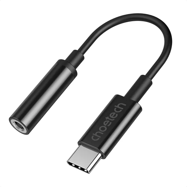 Адаптер Type-C - Jack 3,5 мм черный Choetech (AUX003-BK) - Фото 9