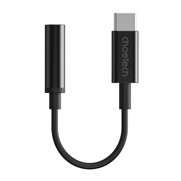 Адаптер Type-C - Jack 3,5 мм черный Choetech (AUX003-BK) - Фото 7