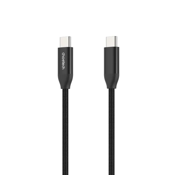 Кабель Type-C - Type-C, PD3.1 240W, 1,2 м черный Choetech (XCC-1035-BK) - Фото 4