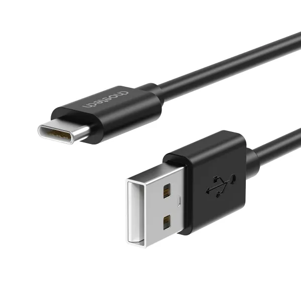 Кабель USB-A 2.0 - Type-C, 3A, 1 м черный Choetech (AC0002) - Фото 3