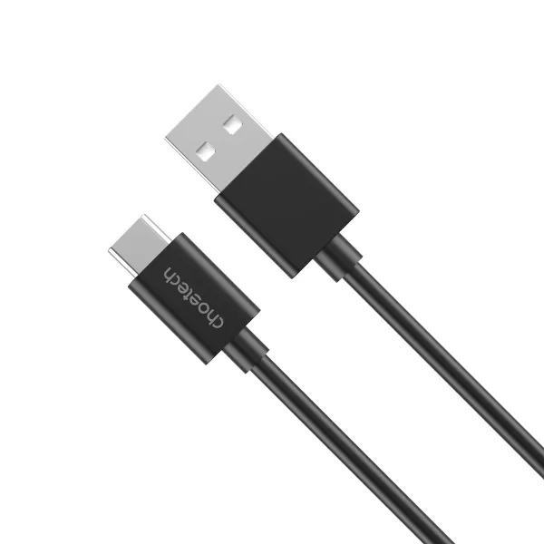 Кабель USB-A 2.0 - Type-C, 3A, 1 м черный Choetech (AC0002) - Фото 5