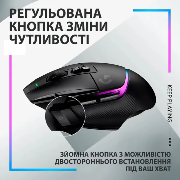 Мышь беспроводная G502 X Plus, чёрная Logitech (910-006162) - Фото 1