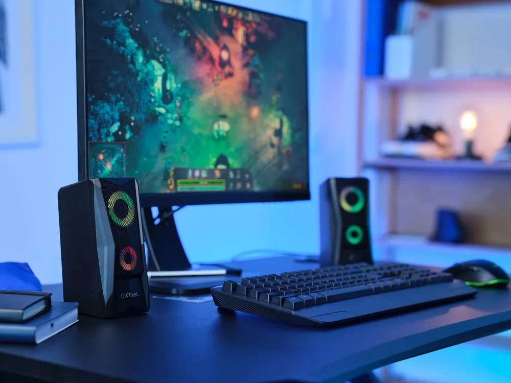 Система акустична GXT 606 Javv 2.0, USB, AUX, RGB, чорна Trust (25108_TRUST) - Фото 6