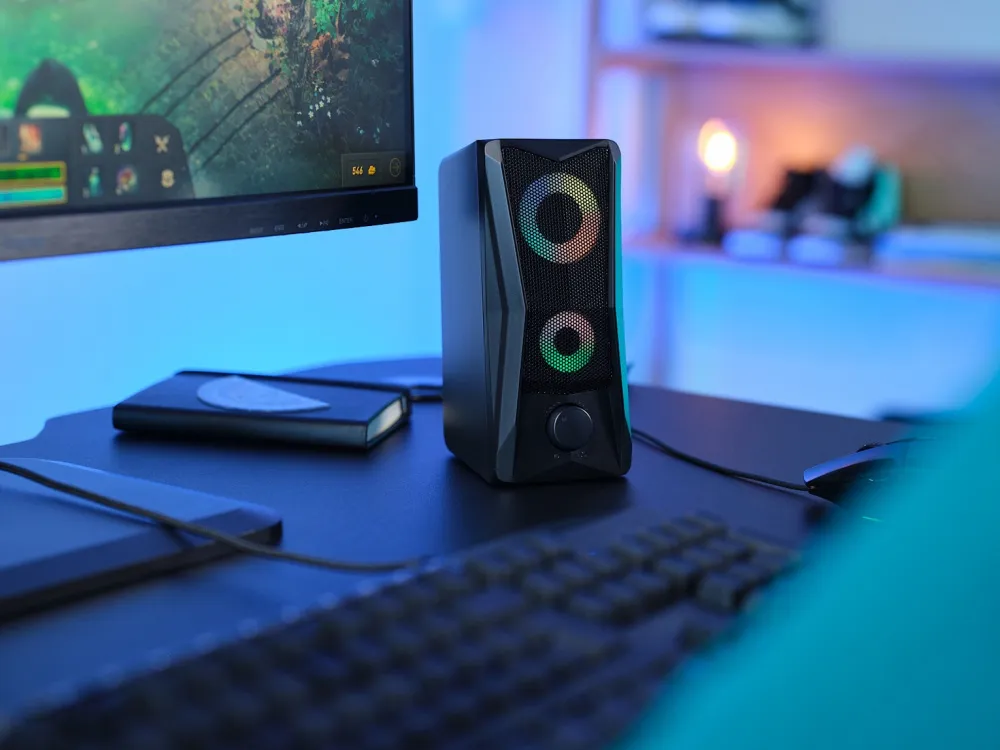 Система акустична GXT 606 Javv 2.0, USB, AUX, RGB, чорна Trust (25108_TRUST) - Фото 10