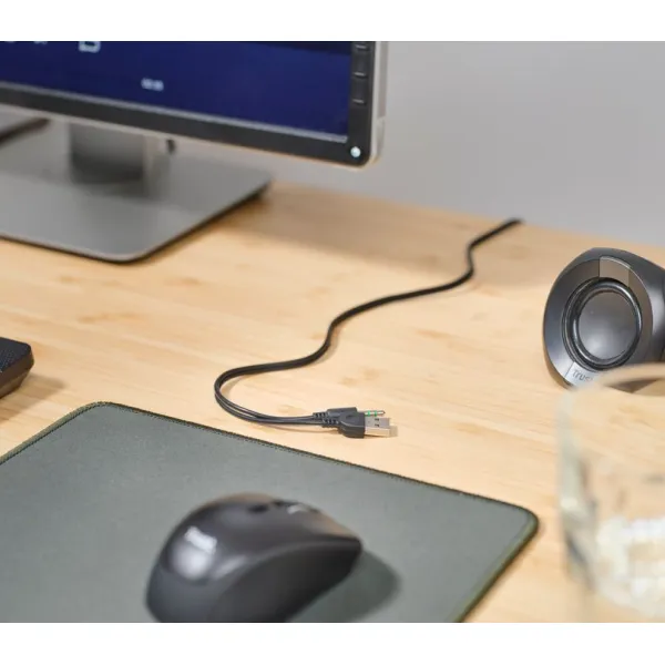 Система акустическая Polo Compact 2.0, USB, AUX, чёрная Trust (25164_TRUST) - Фото 1